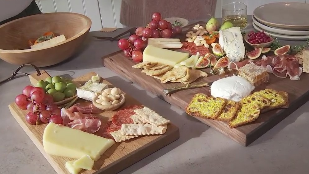 Creating holiday cheese boards with Camille Styles